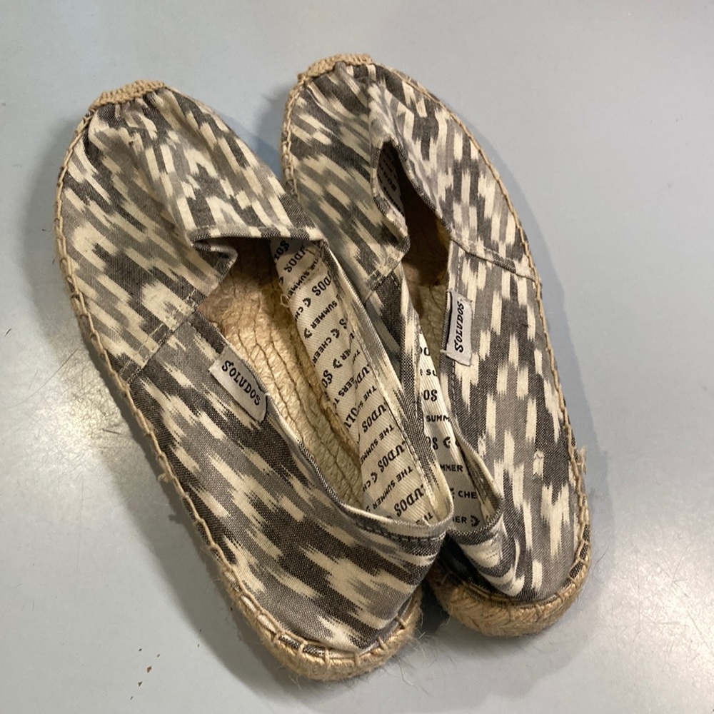 SOULUDOS espadrilles flats size womans 38 worn twice